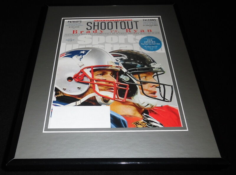 Super Bowl LI Patriots Framed ORIGINAL 2017 Sports Illustrated Magazine Cover 