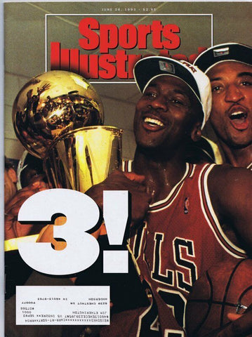 ORIGINAL Vintage June 28 1993 Sports Illustrated Michael Jordan 3rd Championship