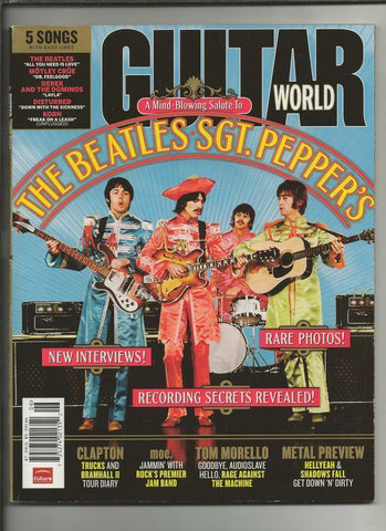 ORIGINAL Vintage June 2007 Guitar World Magazine w/ CD Beatles Sgt Pepper's