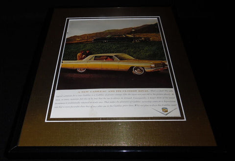 1962 Cadillac 11x14 Framed ORIGINAL Vintage Advertisement