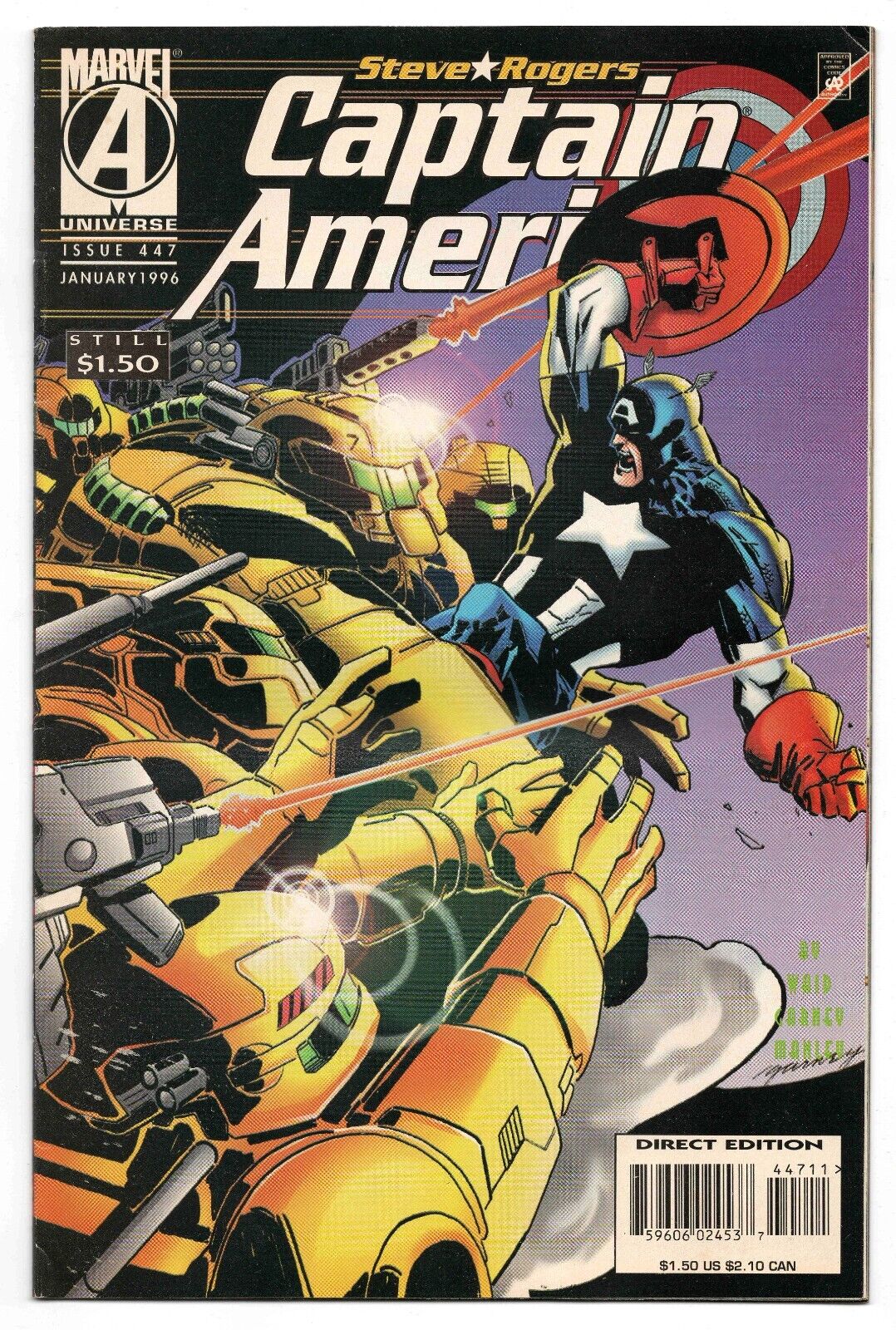 Captain America #447 VINTAGE 1996 Marvel Comics