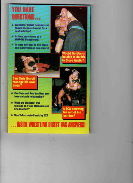 VINTAGE Winter 1998 Inside Wrestling Digest Kevin Nash Sable Undertaker