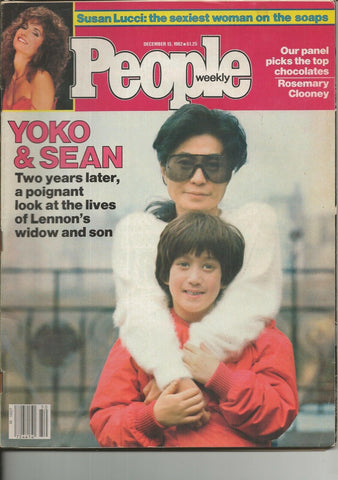 ORIGINAL Vintage Dec 13 1982 People Magazine Yoko Ono Sean Lennon Susan Lucci