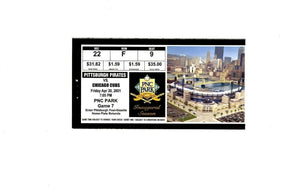 Apr 20 2001 Chicago Cubs @ Pittsburgh Pirates Ticket Sammy Sosa HR 5 RBI