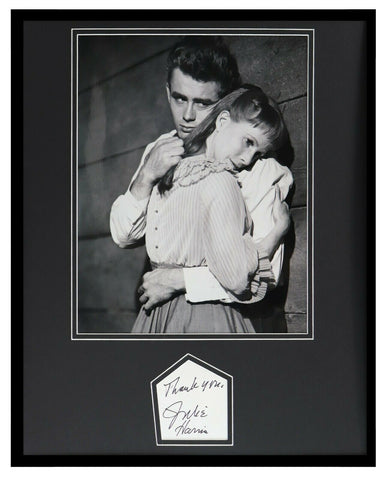 Julie Harris Signed Framed 16x20 Poster Photo Display JSA w/ James Dean B