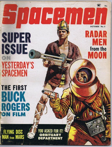 ORIGINAL Vintage October 1962 Spacemen Magazine #5 Buck Rogers