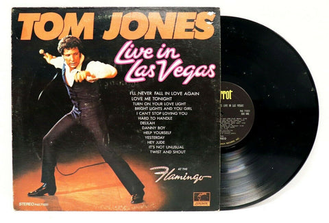 VINTAGE 1969 Tom Jones Live In Las Vegas PAS 71031 LP Vinyl Record Album  