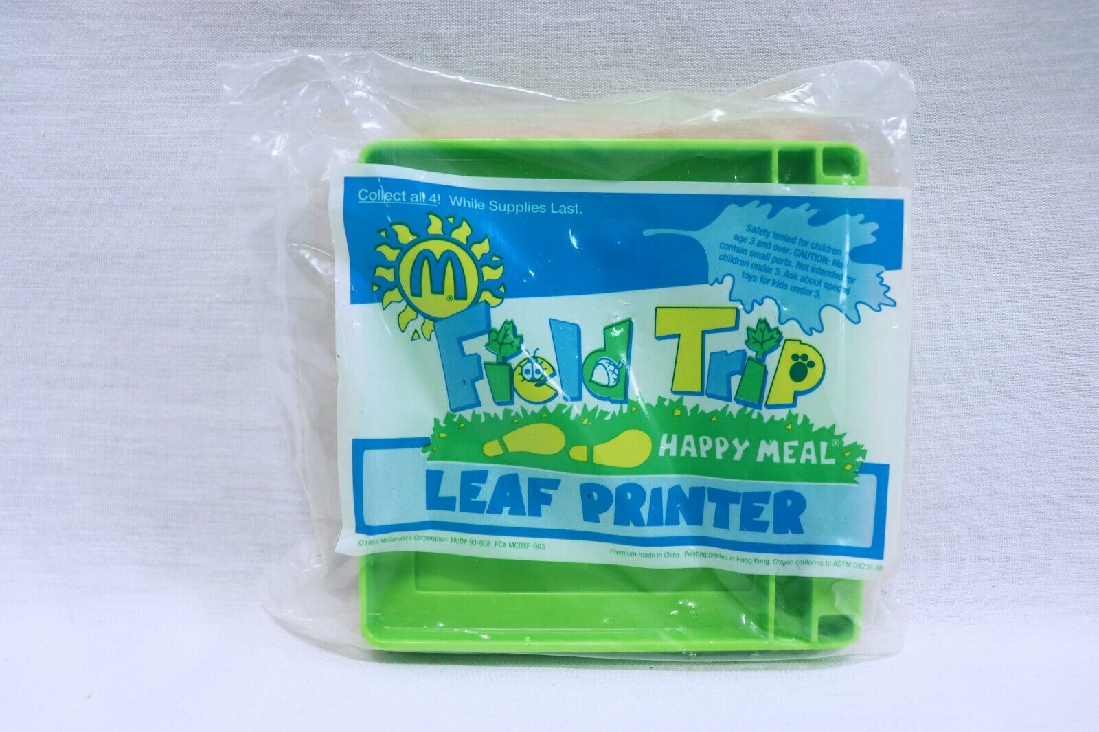 VINTAGE SEALED 1993 McDonald's Happy Meal Field Trip Leaf Printer