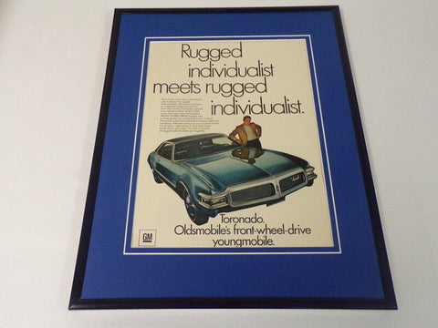 1969 Oldsmobile Toronado 11x14 Framed ORIGINAL Vintage Advertisement