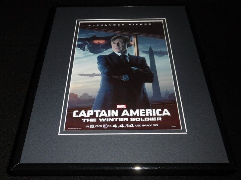 Captain America Winter Soldier Framed 11x14 Poster Display Robert Redford