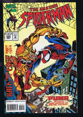 Amazing Spider-Man #395 ORIGINAL Vintage 1994 Marvel Comics Puma