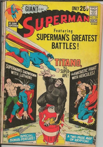 Superman #239 ORIGINAL Vintage 1971 DC Comics 