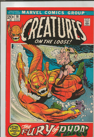 Creatures on the Loose #18 ORIGINAL Vintage 1972 Marvel Comics 