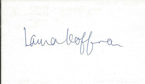 Laura Bonarrigo Koffman Signed 3x5 Index Card One Life to Live