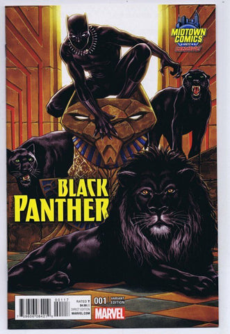 Black Panther #1 2016 Marvel Comics Mark Brooks Midtown Variant Cover