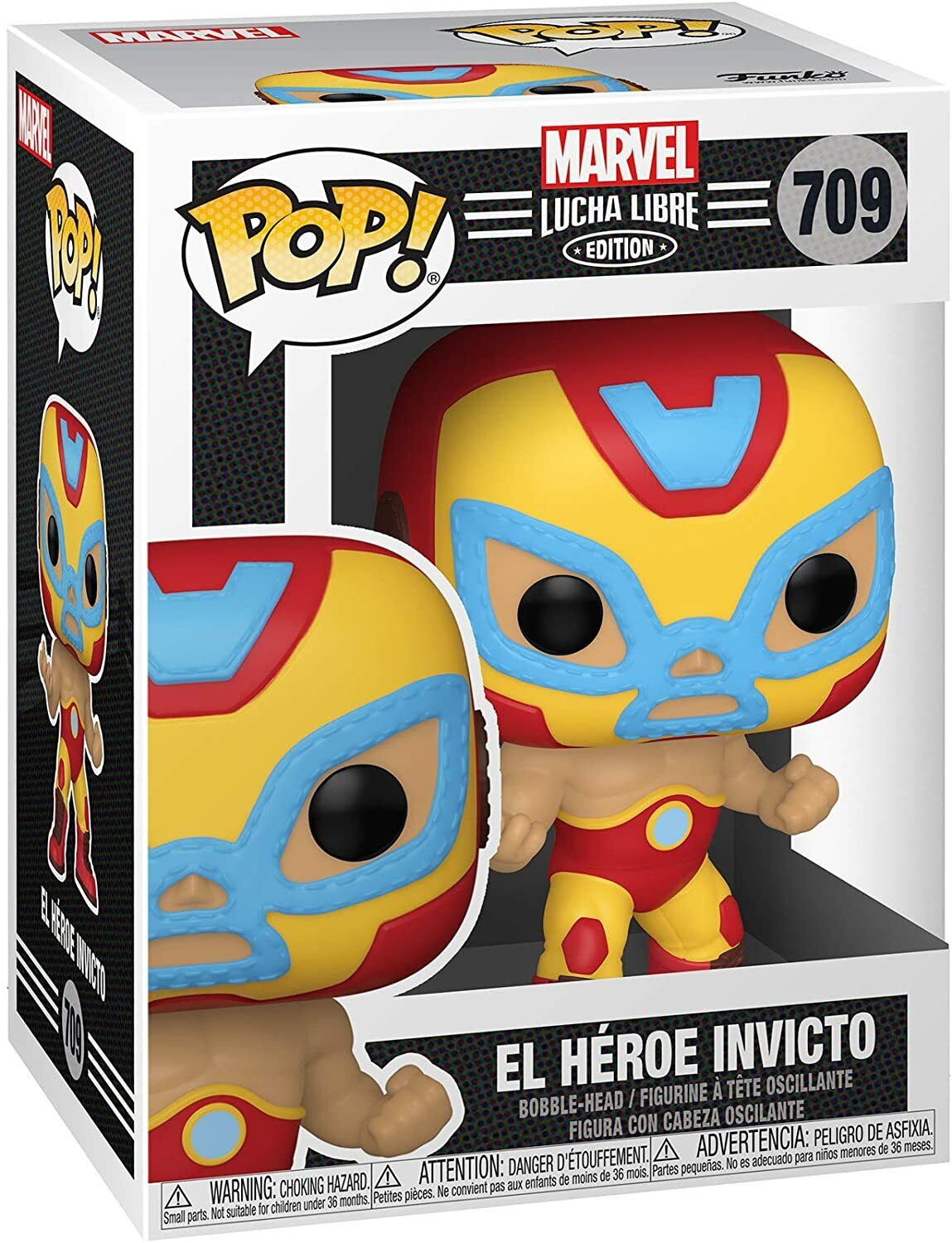 NEW SEALED Funko Pop Figure Lucha Libre Iron Man El Heroe Invicto