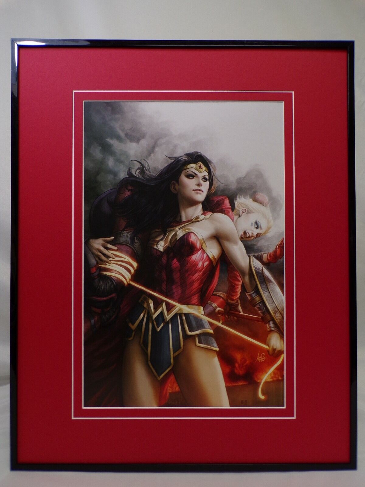 Wonder Woman Framed 16x20 Poster Display DC Comics Artgerm GGA