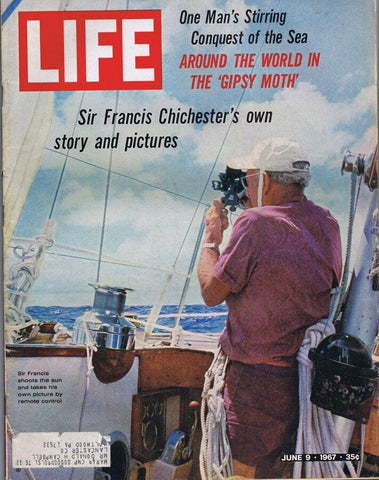 ORIGINAL Vintage Life Magazine June 9 1967 Sir Francis Chichester