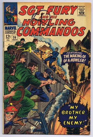 Sgt Fury and His Howling Commandos #36 ORIGINAL Vintage 1966 Marvel Comics