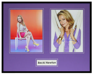 Becki Newton Signed Framed 16x20 Heels Photo Set AW Ugly Betty