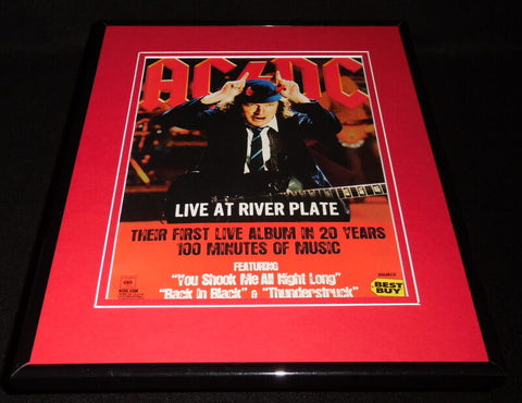 AC/DC 2012 Live at River Plate No Bull Framed 11x14 ORIGINAL Advertisement