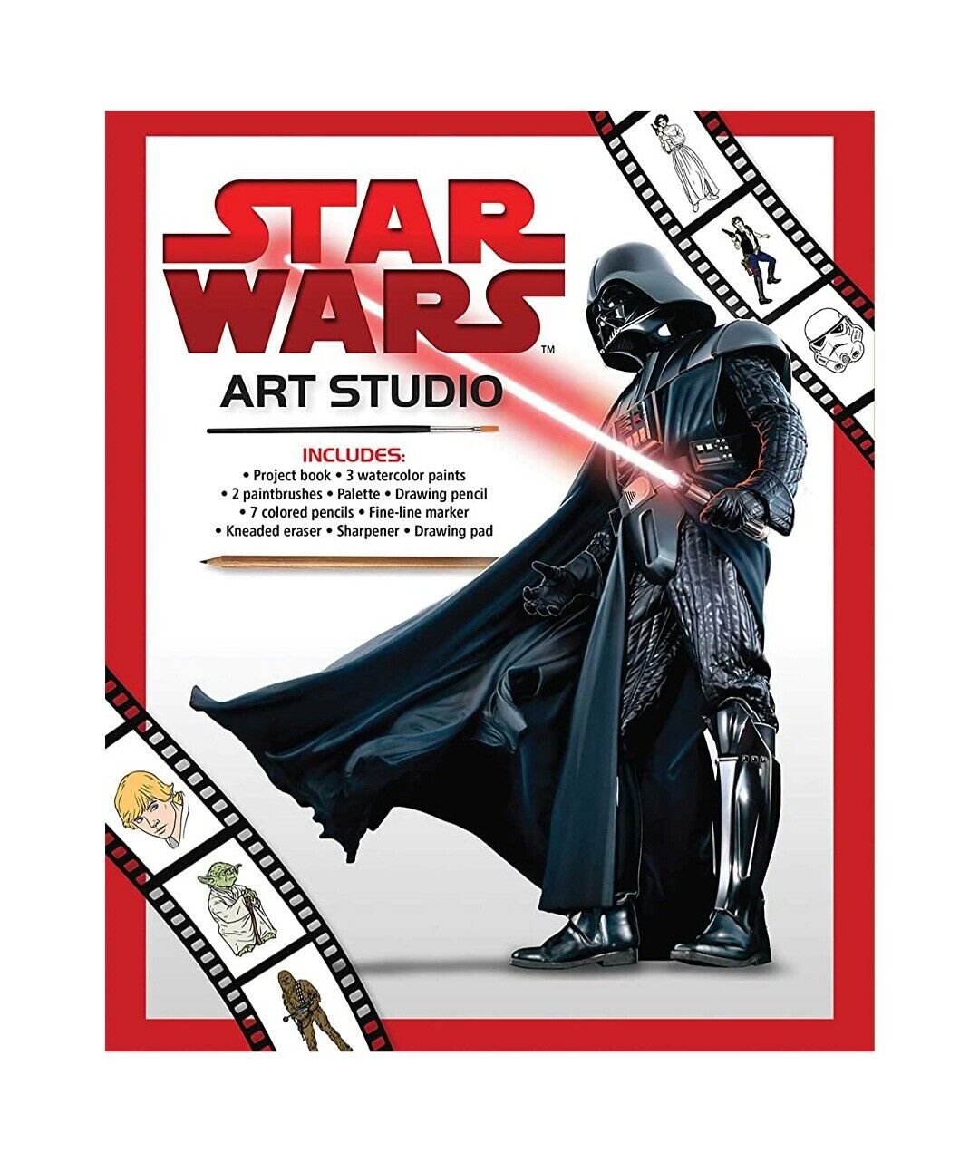 NEW SEALED 2017 Disney Star Wars Art Studio Set w/ Brushes Paint Pencils Marker