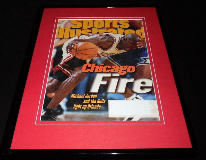 Michael Jordan Framed ORIGINAL 1996 Sports Illustrated Cover Bulls