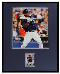 Rickie Weeks Signed Framed 16x20 Beanball Photo Display Brewers 