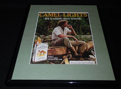 1984 Camel Lights Cigarettes Framed 11x14 ORIGINAL Vintage Advertisement C