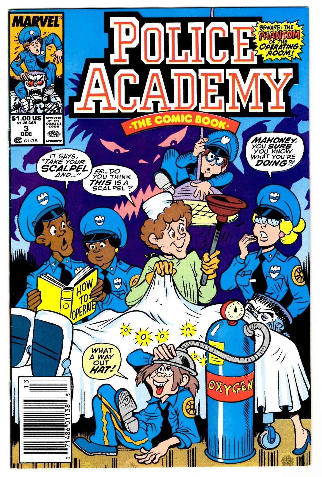 Police Academy #3 VINTAGE 1989 Marvel Comics