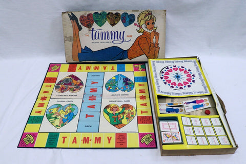 ORIGINAL Vintage 1963 Ideal The Tammy Game Sweet 16 Board Game