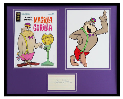 Allan Melvin Signed Framed 16x20 Photo Set Magilla Gorilla Voice