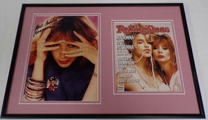 Rosanna Arquette Signed Framed 12x18 Photo & Rolling Stone Cover Display