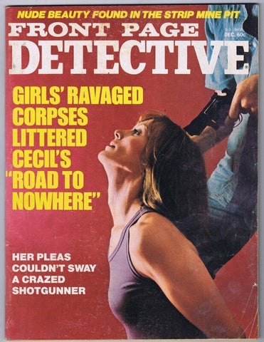 ORIGINAL Vintage December 1974 Front Page Detective Magazine GGA