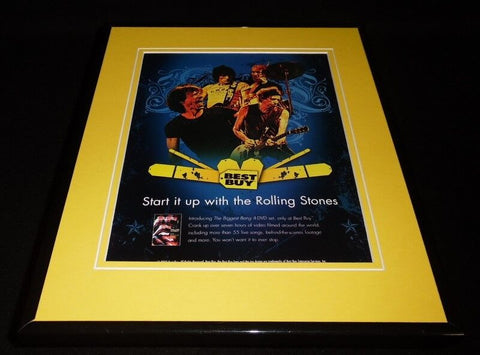 Rolling Stones / Best Buy 2007 Framed 11x14 ORIGINAL Vintage Advertisement 