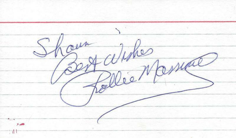 Coach Rollie Massimino Signed 3x5 Index Card Villanova