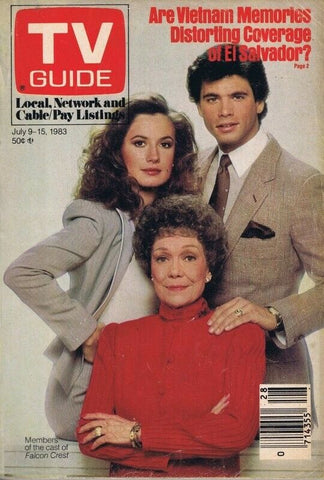 ORIGINAL Vintage July 9 1983 TV Guide No Label Falcon Crest Cast