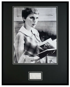 Mia Farrow Signed Framed 16x20 Photo Display Rosemary's Baby