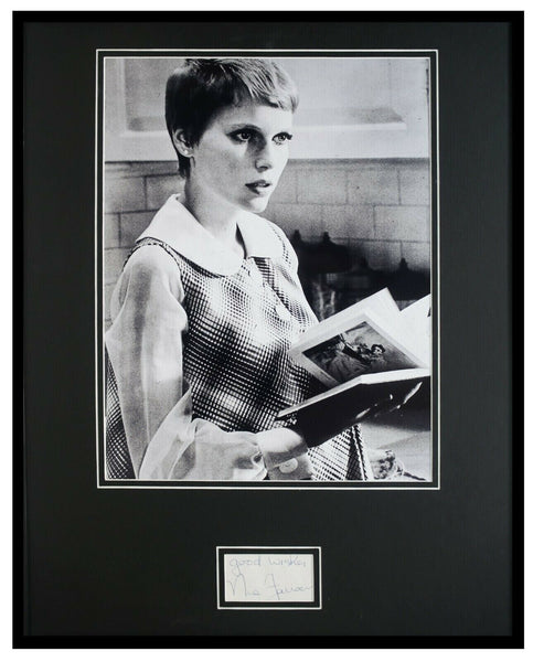 Mia Farrow Signed Framed 16x20 Photo Display Rosemary's Baby