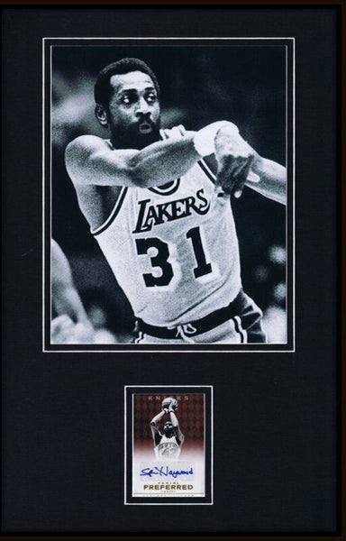 Spencer Haywood Signed Framed 11x17 Photo Display UDA Lakers