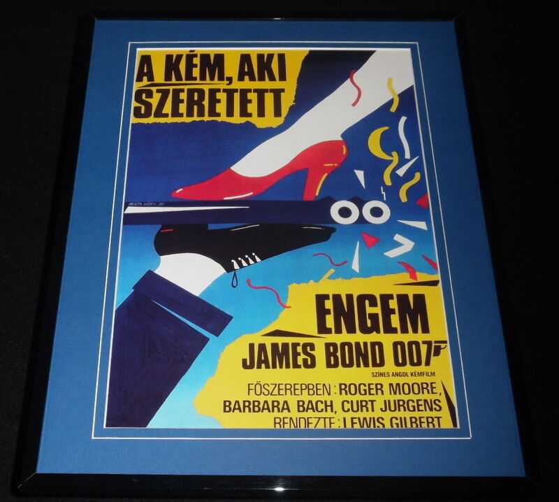 Spy Who Loved Me Hungary Framed 11x14 Repro Movie Poster Display James Bond