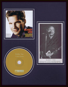 Bobby Vee Signed Framed 11x14 Golden Greats CD & Photo Set