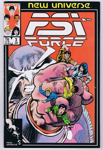 Psi-Force #3 ORIGINAL Vintage 1987 Marvel Comics 