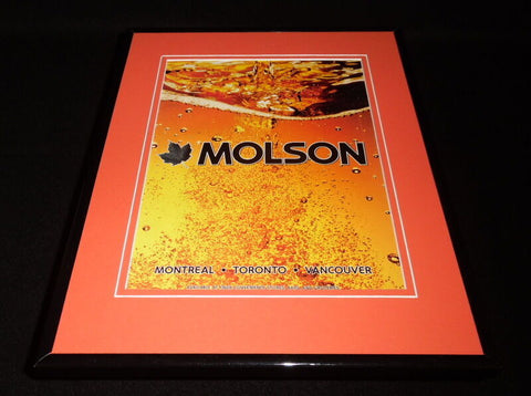 2005 Molson Canadian Beer Framed 11x14 ORIGINAL Vintage Advertisement