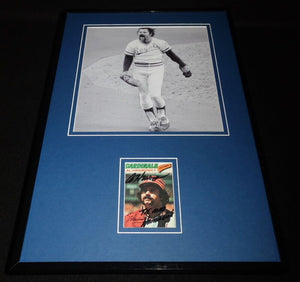 Al Hrabosky Signed Framed 11x17 Photo Display Royals Mad Hungarian