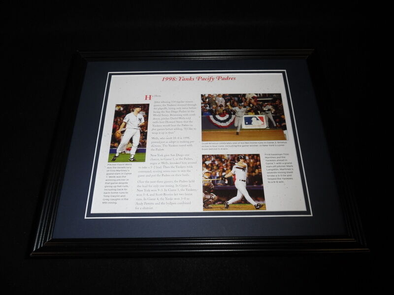 New York Yankees 1998 World Series Framed 11x14 Photo Display 