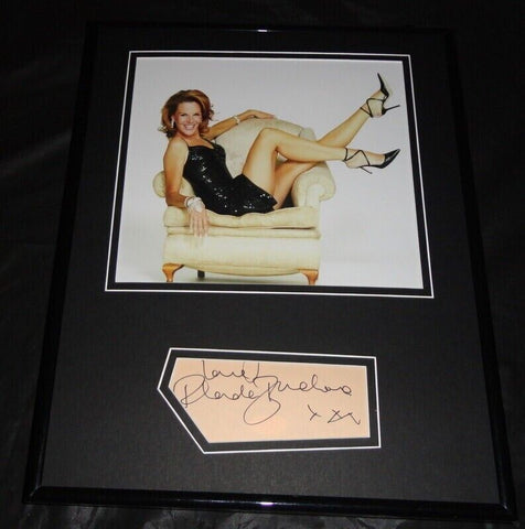 Rhonda Burchmore Signed Framed 11x14 Photo Display JSA 