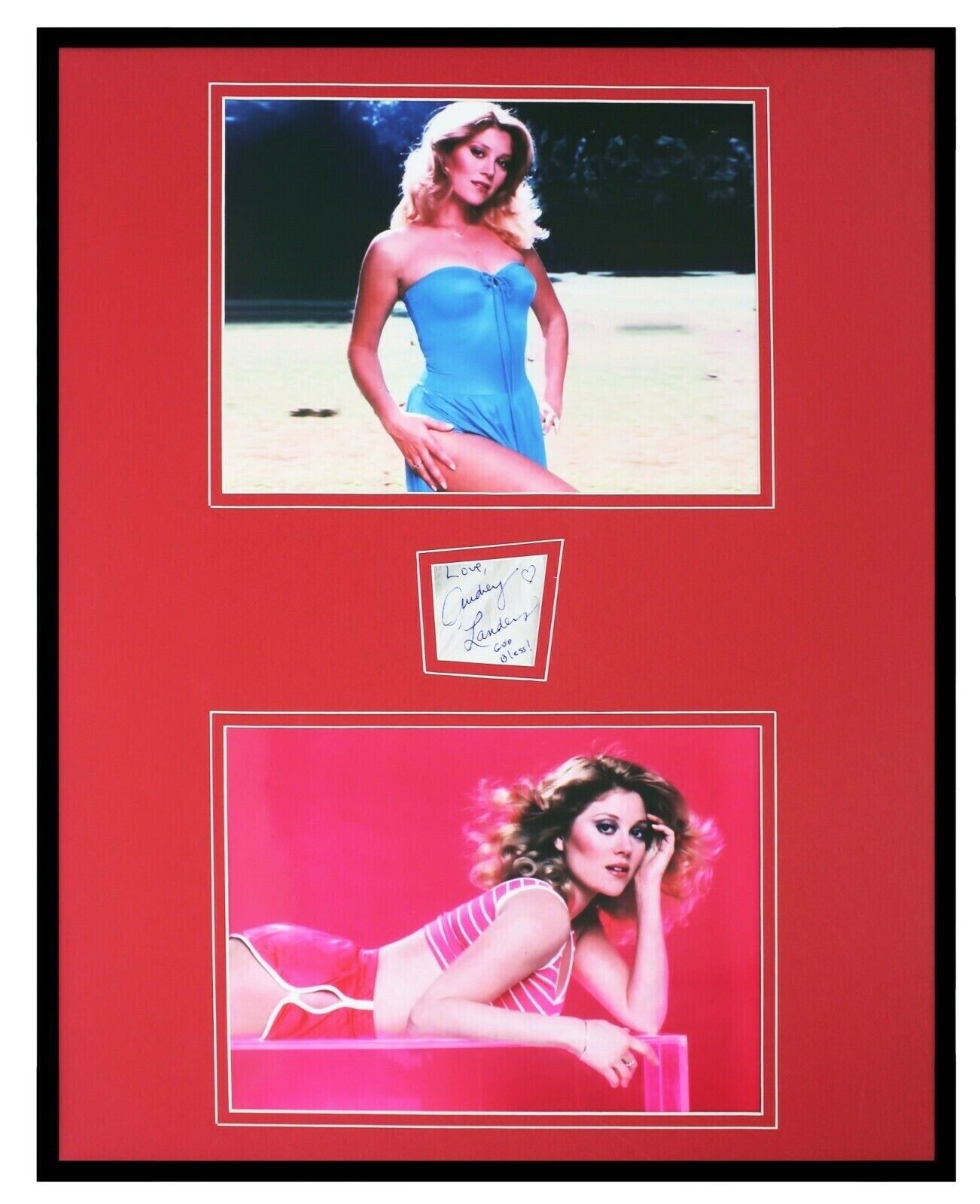 Audrey Landers Signed Framed 16x20 Photo Set