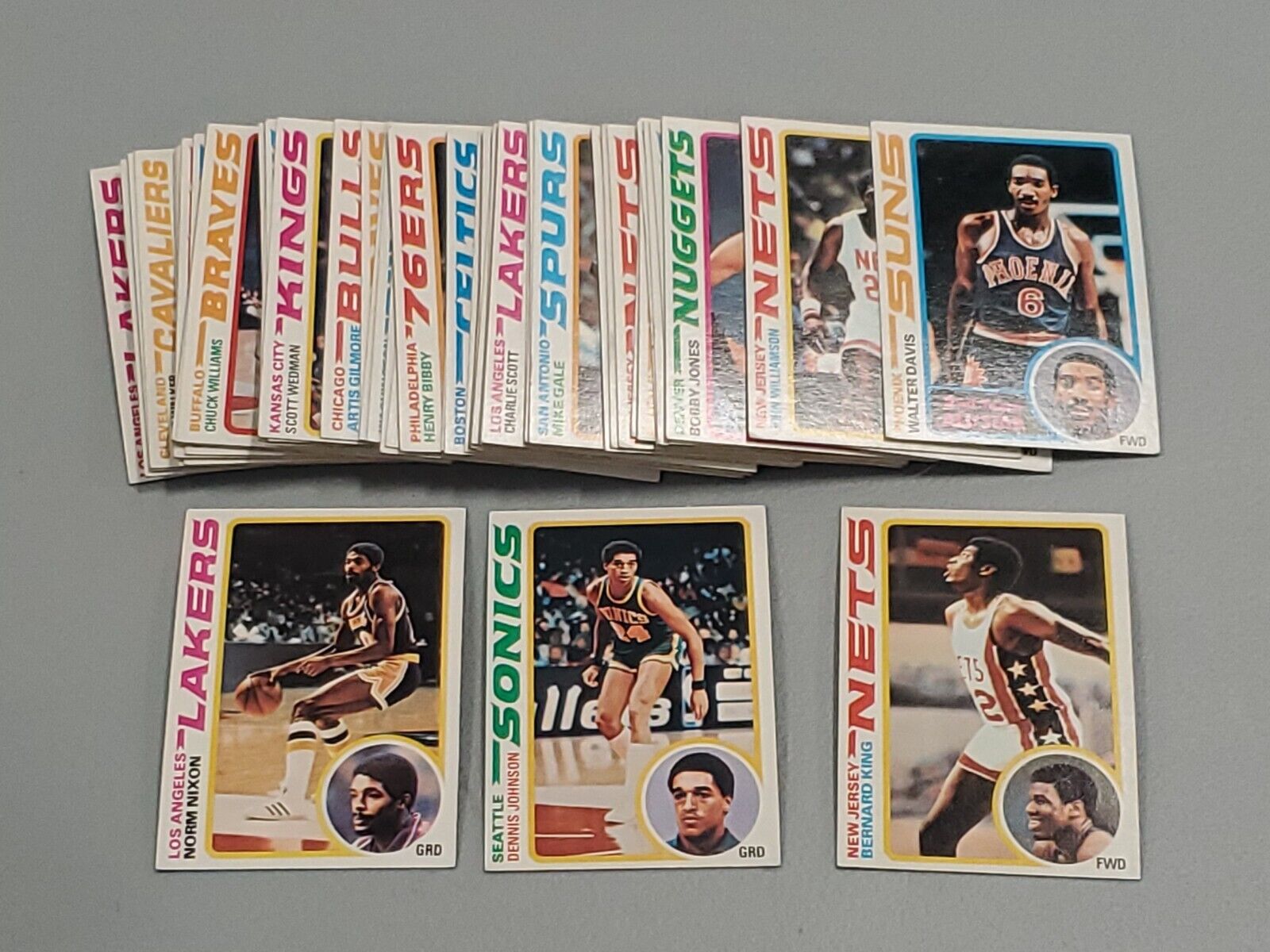 1978-79 Topps Basketball Starter Set Lot 63/132 47% Complete Bernard King RC