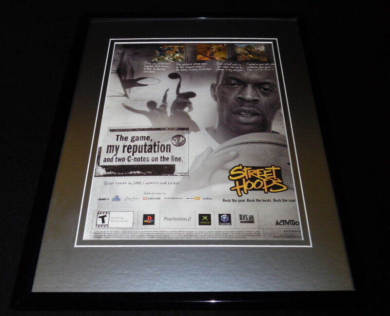 Street Hoops 2002 PS2 XBox Framed 11x14 ORIGINAL Advertisement 